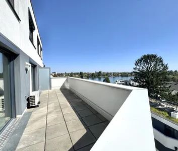 Penthouse mit Donaublick und 360 Grad Dachterrasse - direkt an der Alten Dona - Photo 1
