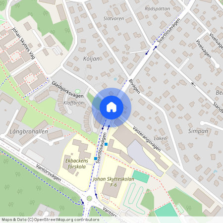 Svartlösavägen, Älvsjö