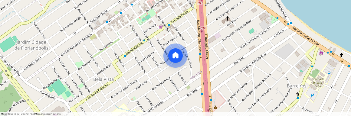 Rua Gisela - de 1101/1102 ao fim, Bela Vista, São José, SC, 88110111