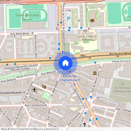 Boulevard Ornano entre Rue Championnet et Rue Belliard 75018 Paris (18e arrondissement)