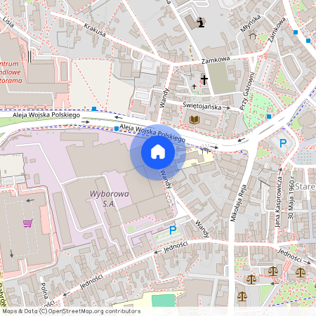 ul. Wandy, Centrum, Zielona Góra, lubuskie