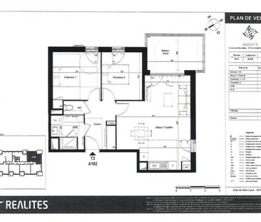 location Appartement T3 DE 62.68m² À CHAMBRAY LES TOURS - Photo 1