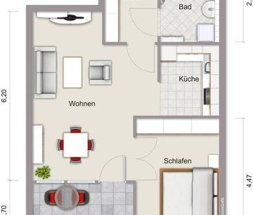 2-Zimmer-Seniorenwohnung mit Wintergarten im repräsentativen Lilien... - Photo 3