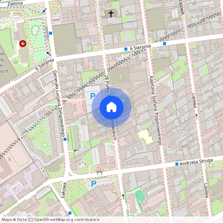 ul. 28 Pułku Strzelców Kaniowskich, Stare Polesie, Polesie, Łódź, łódzkie