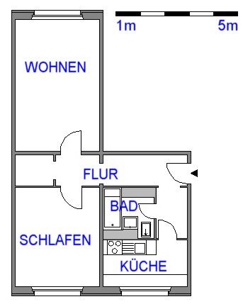 2-Raum-Wohnung direkt am Rosenhof - Foto 5