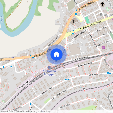 9014, St. Gallen, Stationsstrasse, 16