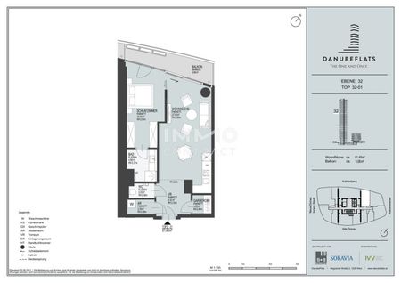 Fantastischer Erstbezug mit durchdachtem Grundriss, Balkon und Sonnenuntergang (Doorman, Gym, Pool, Lounges) - Photo 5