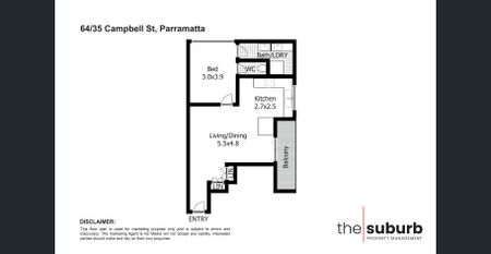Bright & Modern 1-Bedroom Apartment in Prime Parramatta Location - Photo 5