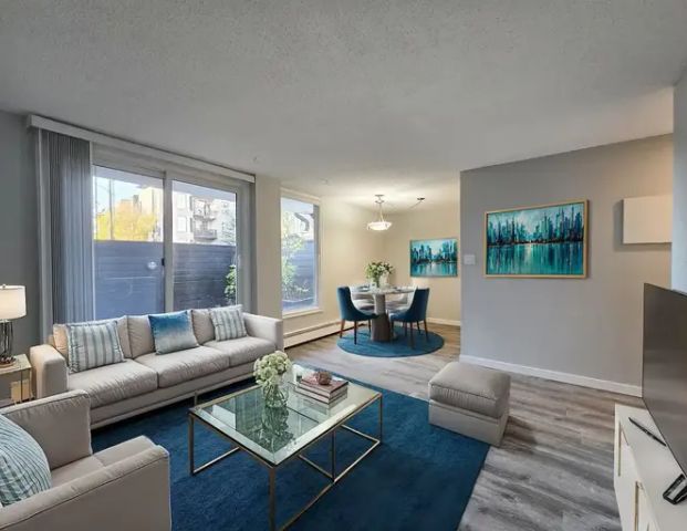 Renovated one Bedroom with Huge Private Patio and In-Suite Laundry | 2420 14 Street Southwest, Calgary - Photo 1