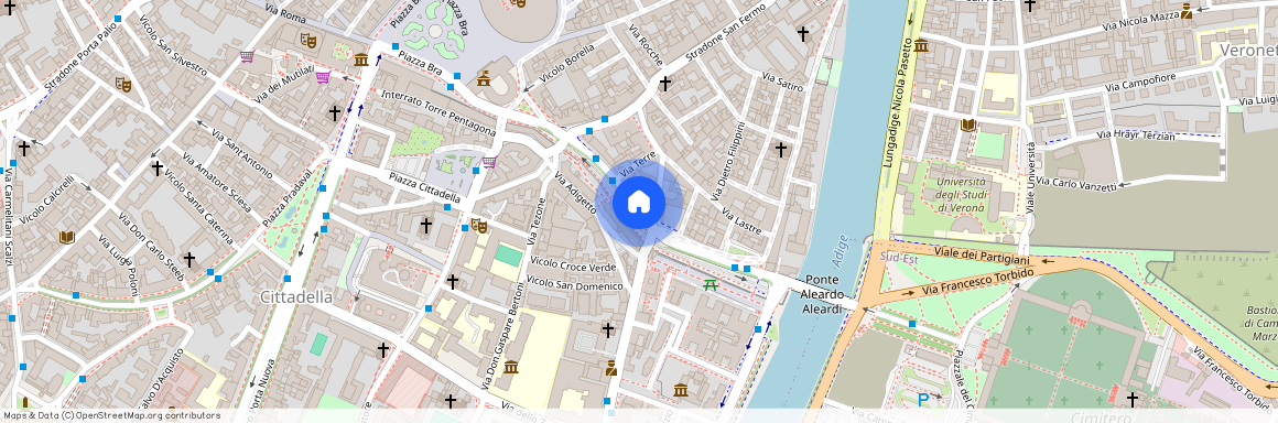 Via Pallone, centro storico, Verona, Italy