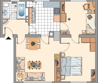 Demnächst frei! 3-Zimmer-Wohnung in Bonn Kessenich - Foto 1