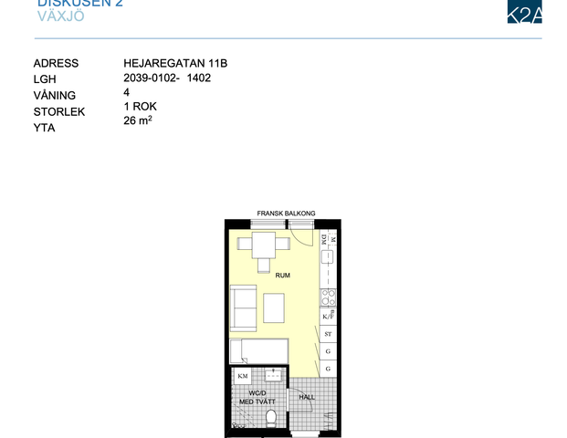 Hejaregatan 11 B – 1 rok (1402) - Photo 1