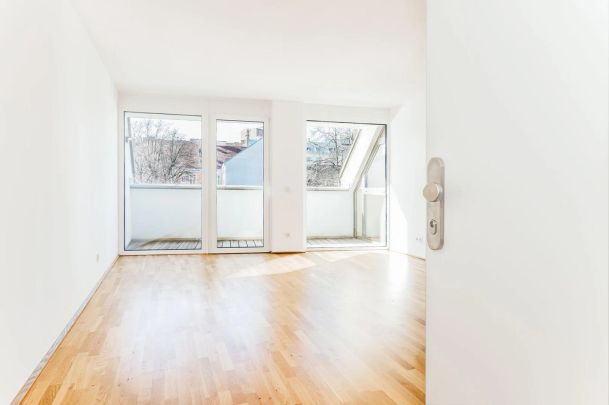 Erstbezug ab 01.07.2026! Schicke 2-Zimmer DG Wohnung nahe Westbahnhof zu vermieten! - Foto 1