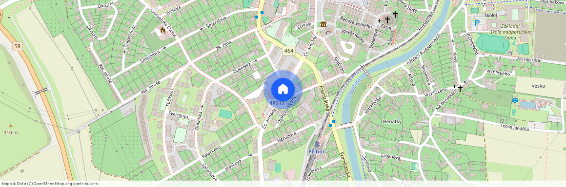 Čs. armády, Příbor, okres Nový Jičín