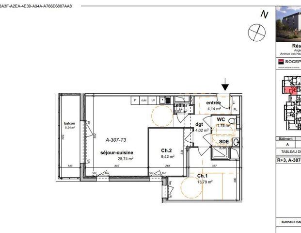 location Appartement T3 DE 66.14m² À ANGERS - Photo 1
