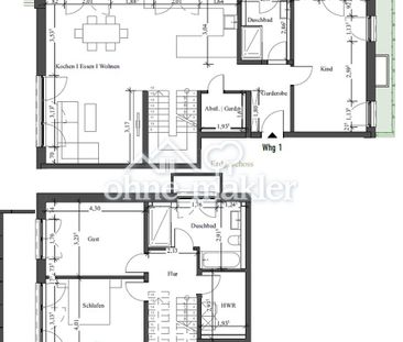 Haus in Haus: Exklusive 4 Zimmer Wohnung über 2 Etagen in Seligenst... - Foto 1