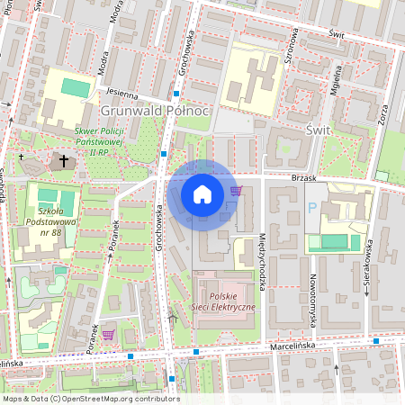 ul. Brzask, Świt, Grunwald, Poznań, wielkopolskie