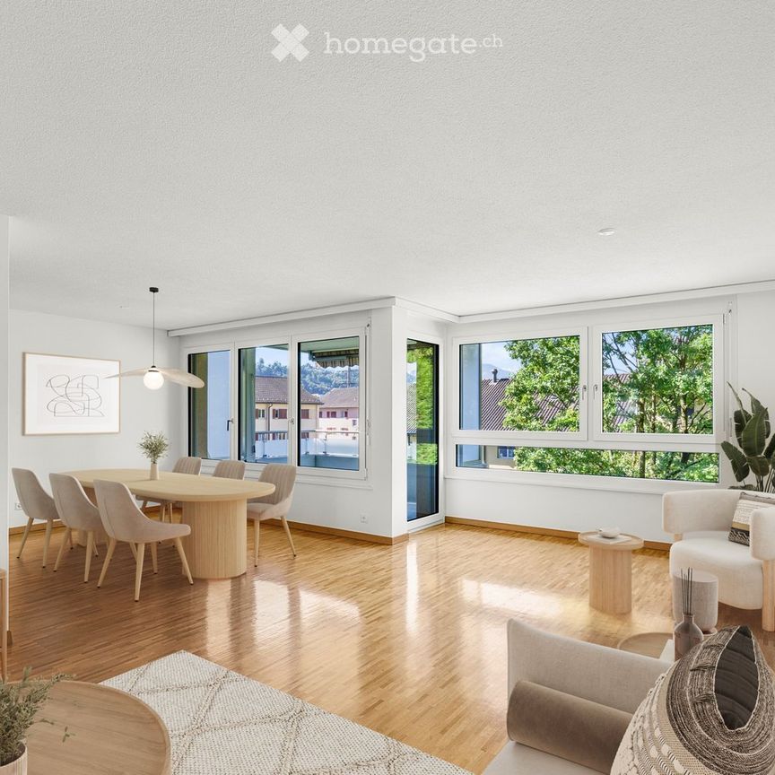 Frisch renovierte 4.5 Zimmer Wohnung mit Hobbyraum in Buchrain - Foto 1