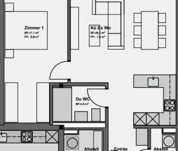 Moderne 2.5 Zimmer-Wohnung - Photo 6