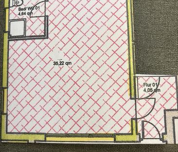 Helle und ruhige, 1 Zimmer Souterrain Wohnung zu Vermiet - Foto 1