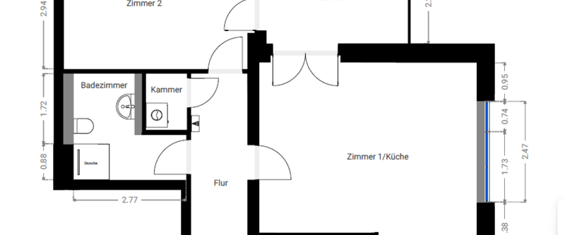 Erstbezug Moderne 2-Zimmer-Wohnung mit Balkon in Berlin-Tempelhof - Photo 1