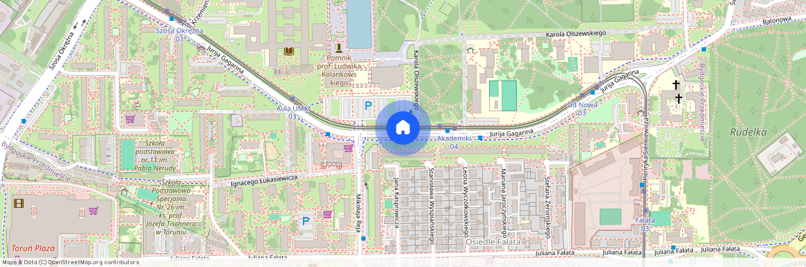 ul. Jurija Gagarina, Bydgoskie Przedmieście, Toruń, kujawsko-pomorskie