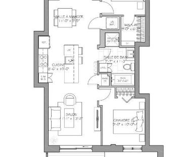 4 et demi avec terasse dans une cours intérieur - Photo 2