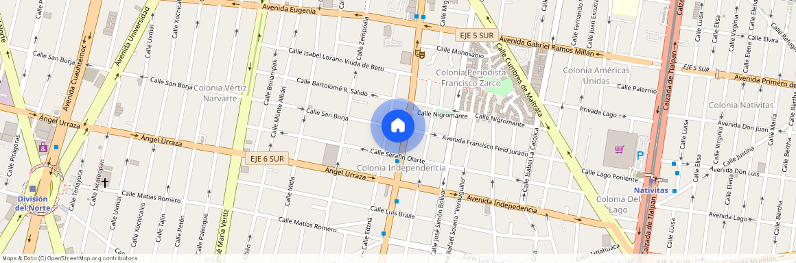 Se departamento San Borja, Colonia Independencia, C.P. 03630, Df / Cdmx