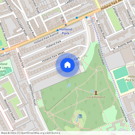 Holland Park, Kensington, London, W11, United Kingdom