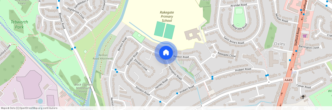 Renton Road, oxley, Wolverhampton WV6