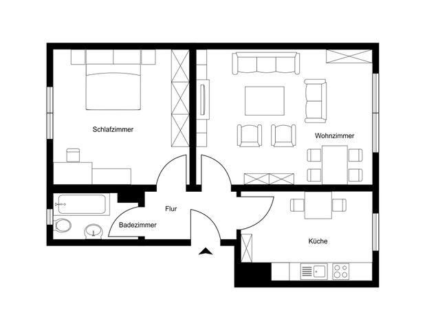 SEMMELHAACK: Erstbezug! Sanierte 2-Zimmer Wohnung in Braunschweig! - Photo 1