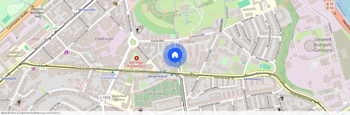 Ostendstraße 12 Stuttgart Ost Baden-Württemberg 70190