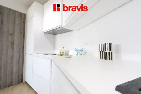 Pronájem krásného bytu 2+kk v novostavbě, ul. Brněnská pole, Šlapanice u Brna, lodžie, sklep, šatna, garážové stání v ceně - Fotografie 3