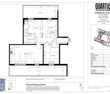 Appartement à louer 4 pièces 74.58m² - Photo 1