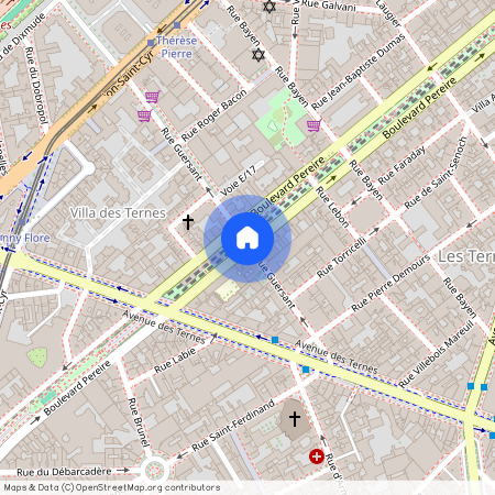 Rue Guersant et Boulevard Pereire 75017 Paris (17e arrondissement)