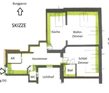 PÄRCHENWOHNUNG Dachgeschoß in der Burggasse unbefristet - Foto 5