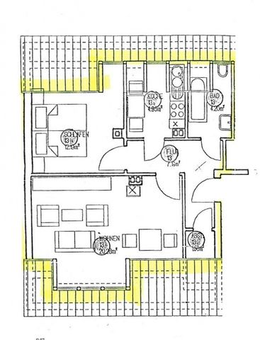 ++ schöne 2-Zimmer-Dachwohnung in ruhiger Wohnlage ++ - Foto 5