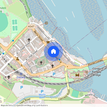 Castle Street, Conwy (Town), Conwy (County of), LL32