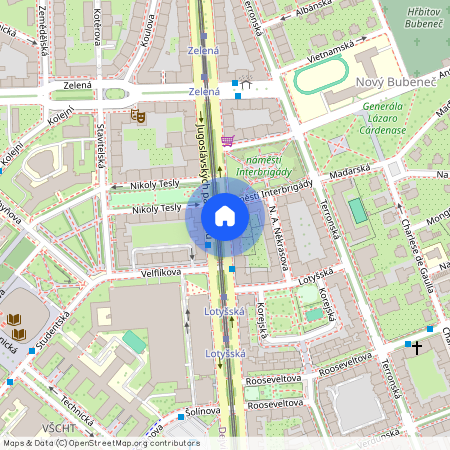 Jugoslávských partyzánů, Praha - Bubeneč