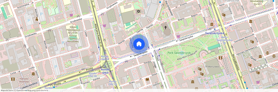 ul. Świętokrzyska, Śródmieście Północne, Śródmieście, Warszawa, mazowieckie