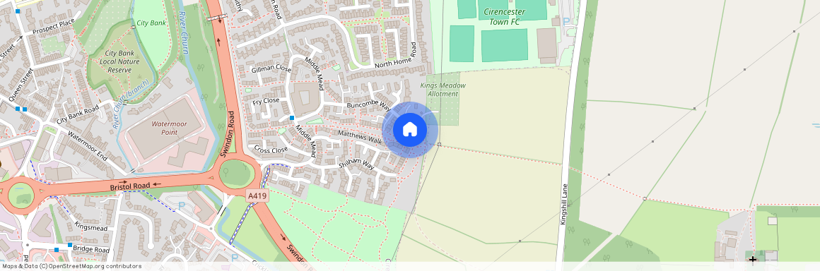Matthews Walk, Cirencester, Gloucestershire, GL7