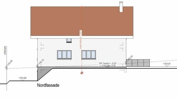 For rent on 1 July 2026, new single-family house with 6 1/2 rooms and double garage, located at Vorderer Rebweg 1 in 9534 Gähwil. Spacious room layout with 190 m2 of living space. - Foto 1