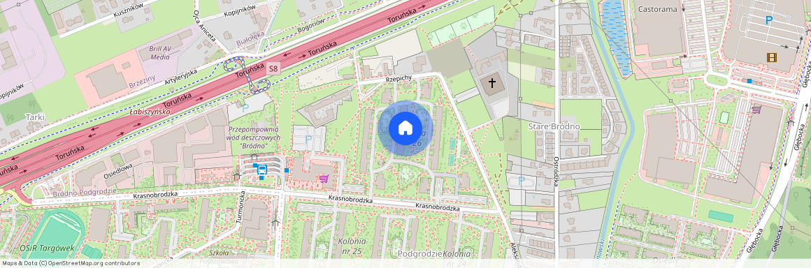 Warszawa, Targówek, Targówek, Bródno, Krasnobrodzka