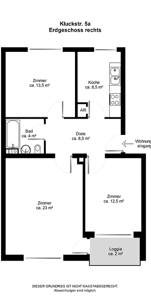 3 Zimmer-Wohnung mit Balkon - Photo 1