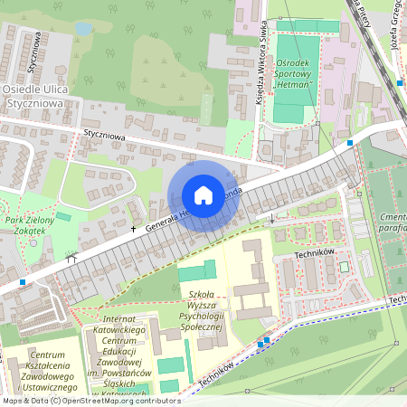 ul. gen. Henryka le Ronda, Dąbrówka Mała, Katowice, śląskie