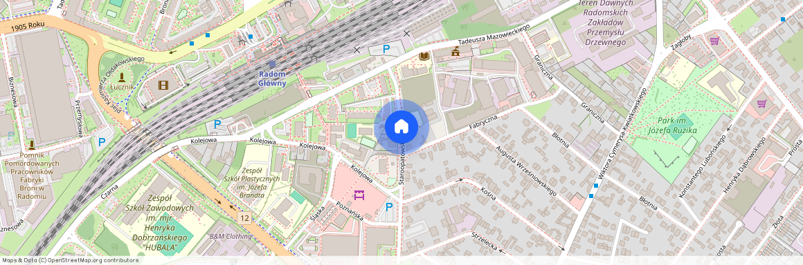 ul. Staroopatowska, Ustronie, Radom, mazowieckie