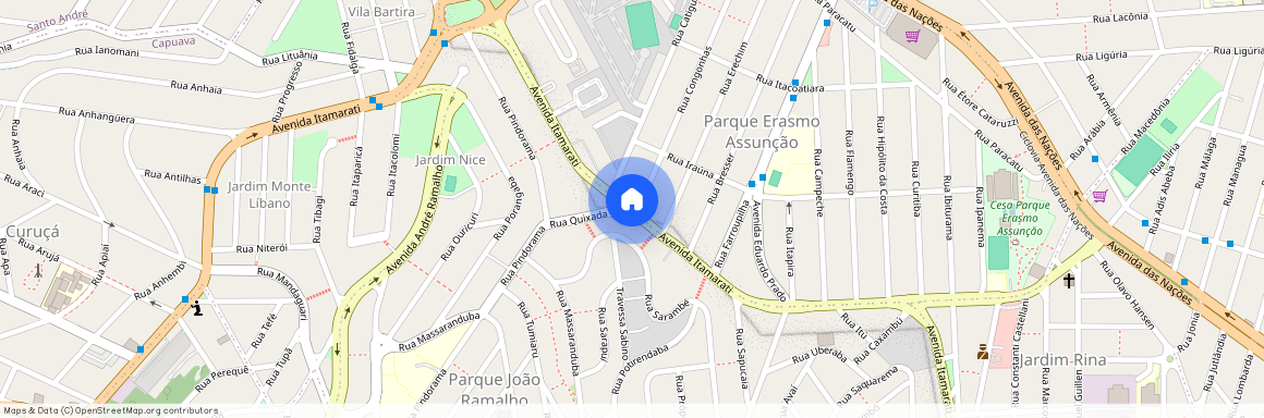 Avenida Itamarati, Parque Erasmo Assunção, Santo André