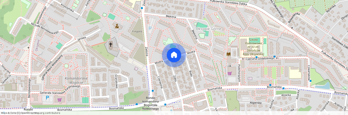 ul. Modra, Oksywie, Gdynia, pomorskie