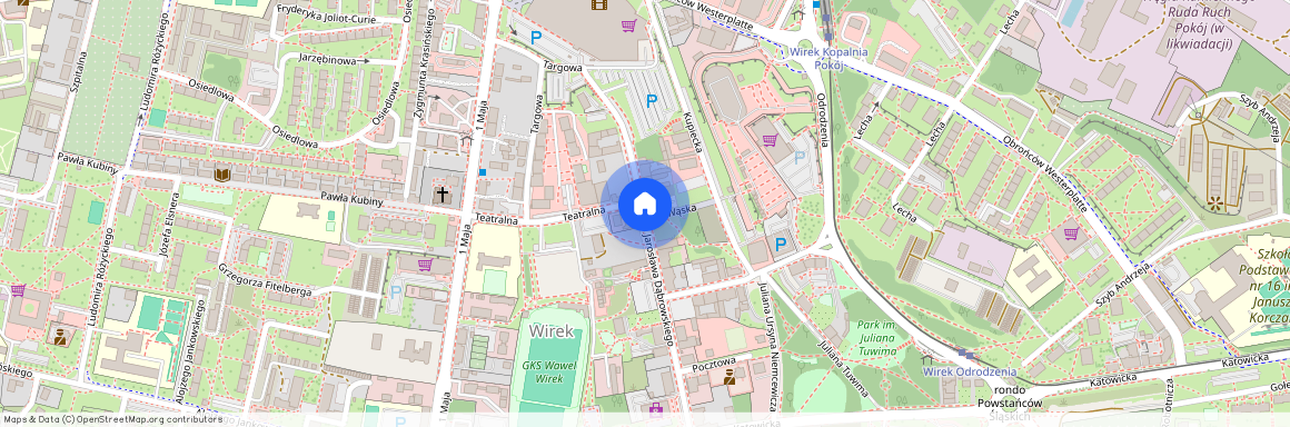 ul. Jarosława Dąbrowskiego, Wirek, Ruda Śląska, śląskie