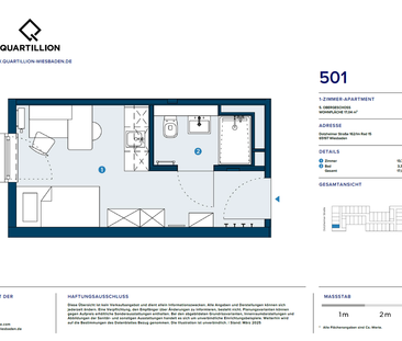 Modern möbliertes Studentenapartment im Quartillion – zentral im Rh... - Photo 6
